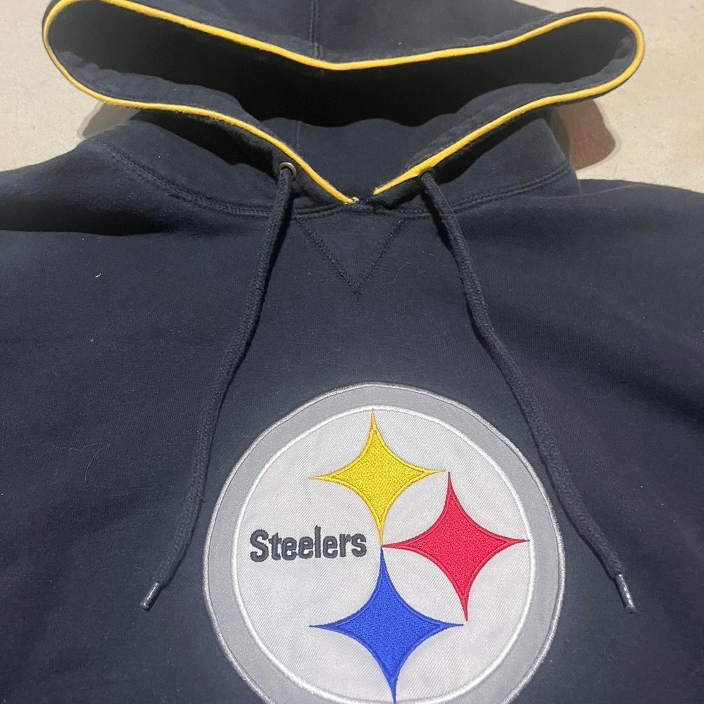 Vintage Embroidered Logo Pittsburgh Steelers Retro Logo Graphic Sweater Size 2XL